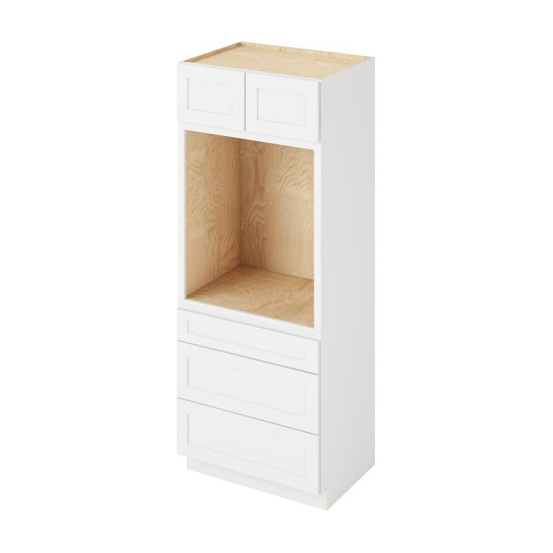33"W Double Oven Cabinet Drawer Kit in Catalina Polar White, view 2