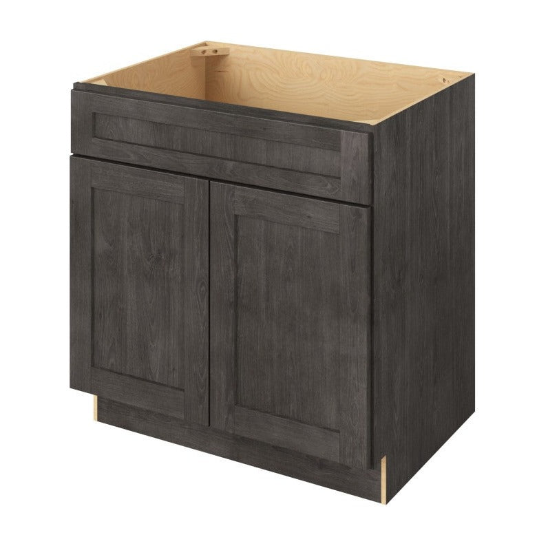 33"W Sink Base Cabinet with Double Doors in Catalina Slate