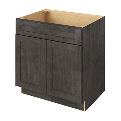 33"W Sink Base Cabinet with Double Doors in Catalina Slate