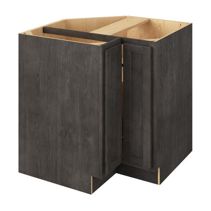 33"W Universal Corner Base Cabinet with Double Doors and One Shelf in Hatteras Slate