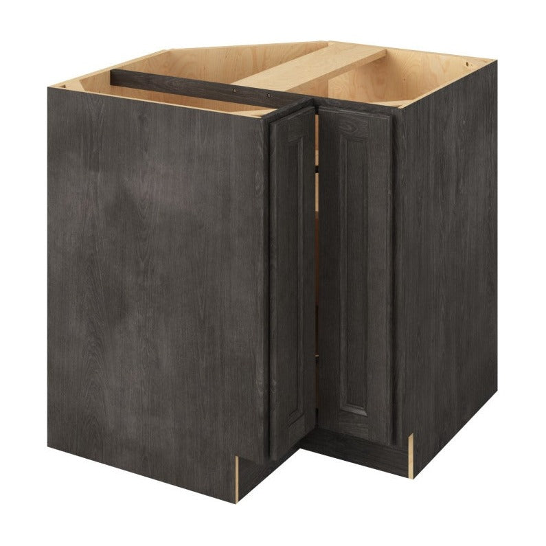 33"W Universal Corner Base Cabinet with Double Doors and One Shelf in Maui Slate