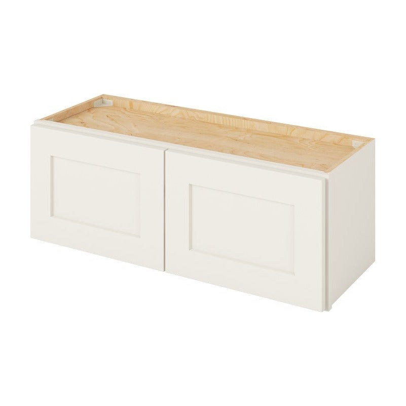 33"W x 12"H Wall Cabinet with Double Doors in Catalina Shell White