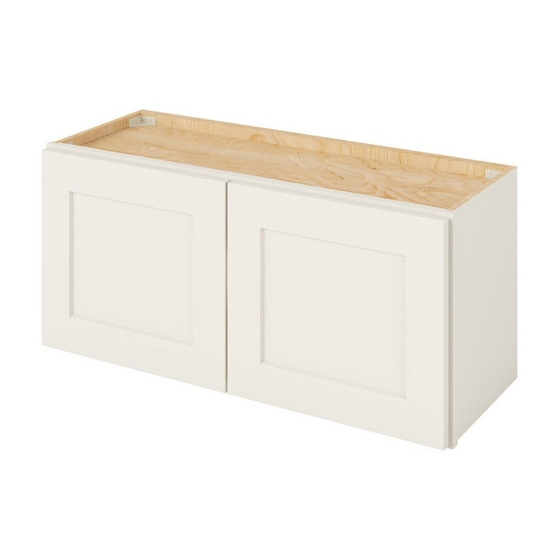 33"W x 15"H Wall Cabinet with Double Doors in Catalina Shell White