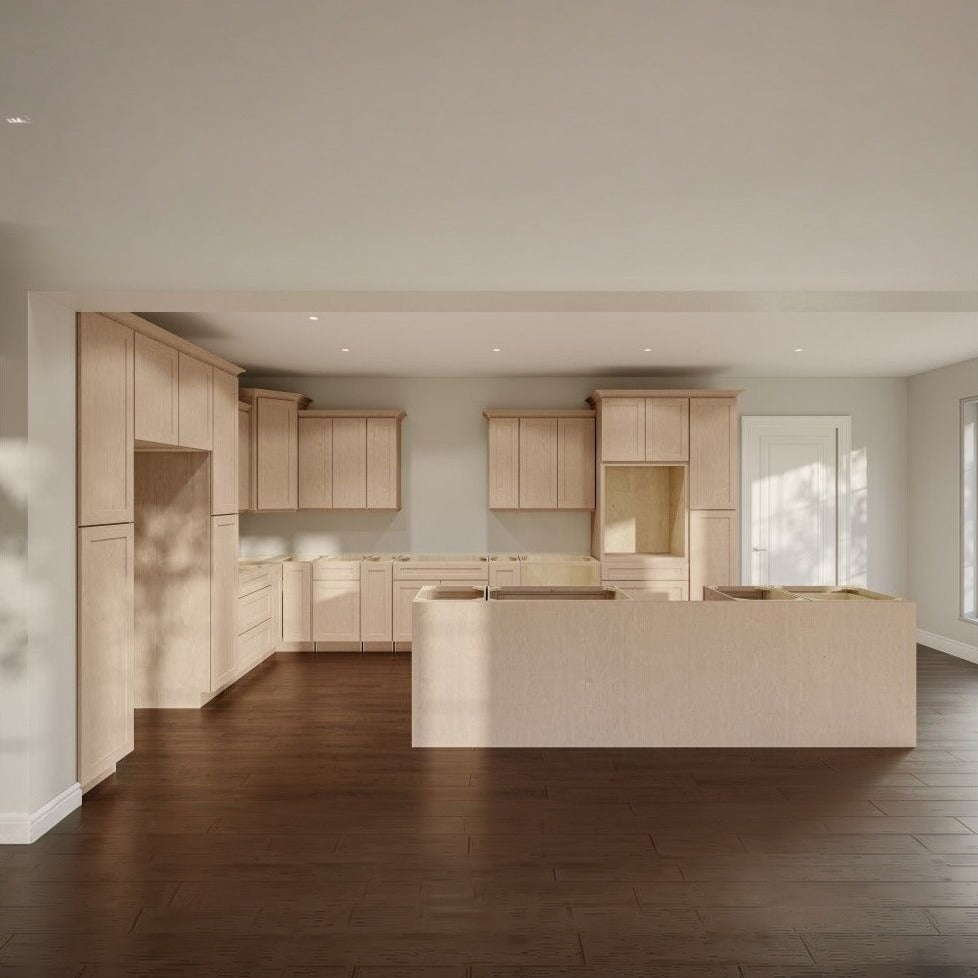 33"W x 15"H Wall Cabinet with Double Doors in Catalina Unfinished, view 3