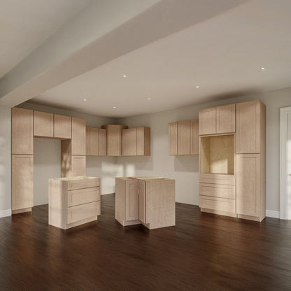 33"W x 15"H Wall Cabinet with Double Doors in Catalina Unfinished, view 4