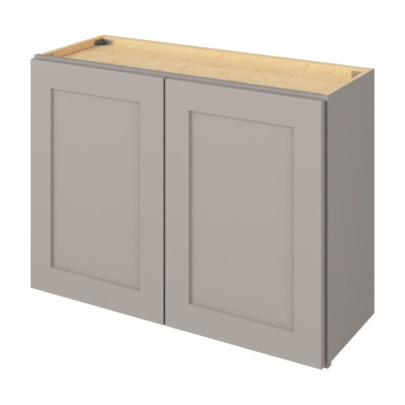 33"W x 18"H Wall Cabinet with Double Doors in Catalina Pebble Grey