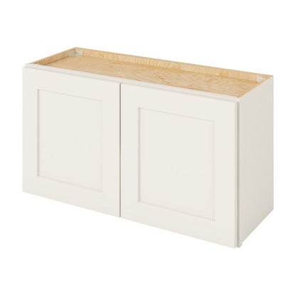 33"W x 18"H Wall Cabinet with Double Doors in Catalina Shell White