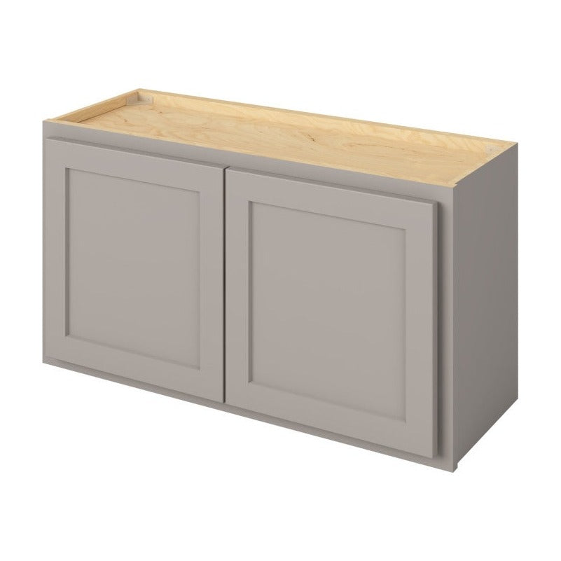 33"W x 18"H Wall Cabinet with Double Doors in Hatteras Pebble Grey