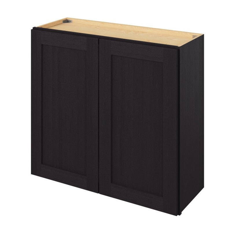 33"W x 24"H Wall Cabinet with Double Doors and One Shelf in Catalina Espresso