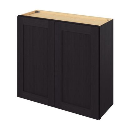 33"W x 24"H Wall Cabinet with Double Doors and One Shelf in Catalina Espresso