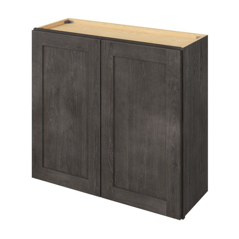 33"W x 24"H Wall Cabinet with Double Doors and One Shelf in Catalina Slate
