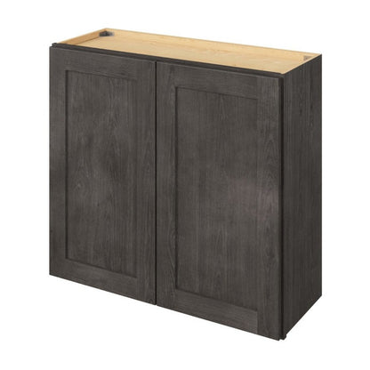 33"W x 24"H Wall Cabinet with Double Doors and One Shelf in Catalina Slate