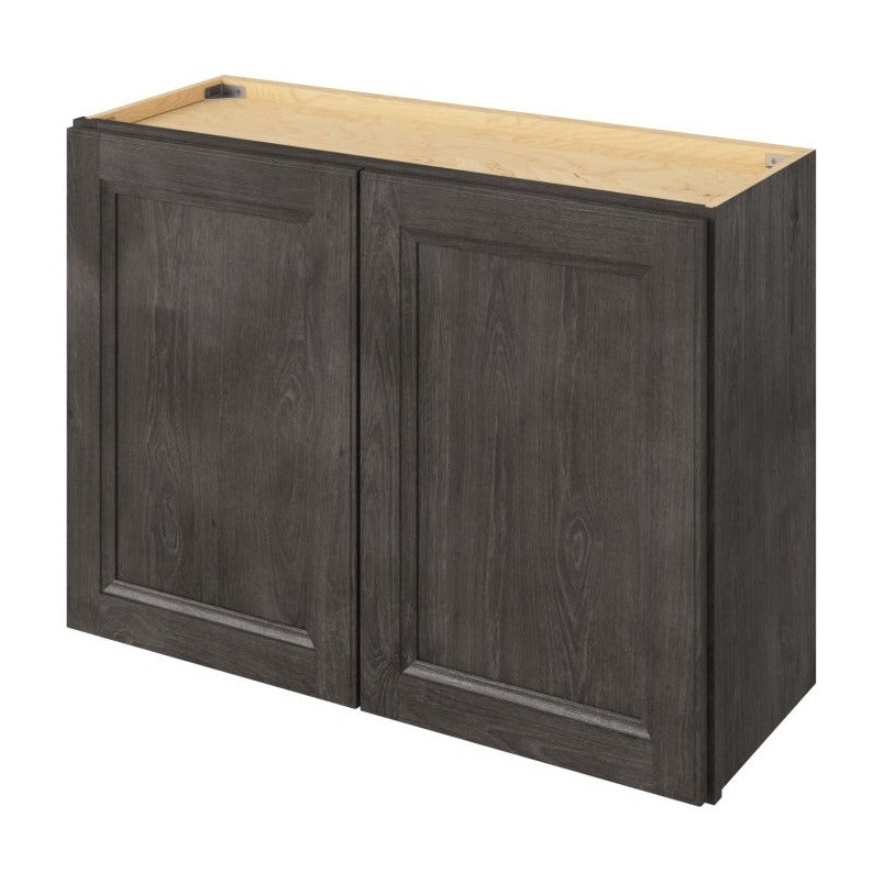 33"W x 24"H Wall Cabinet with Double Doors and One Shelf in Maui Slate