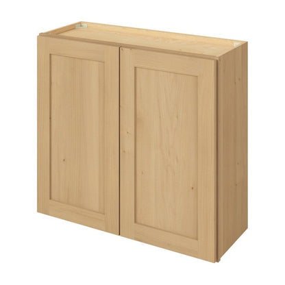 33"W x 30"H Wall Cabinet with Double Doors and Two Shelves in Catalina Sandstone