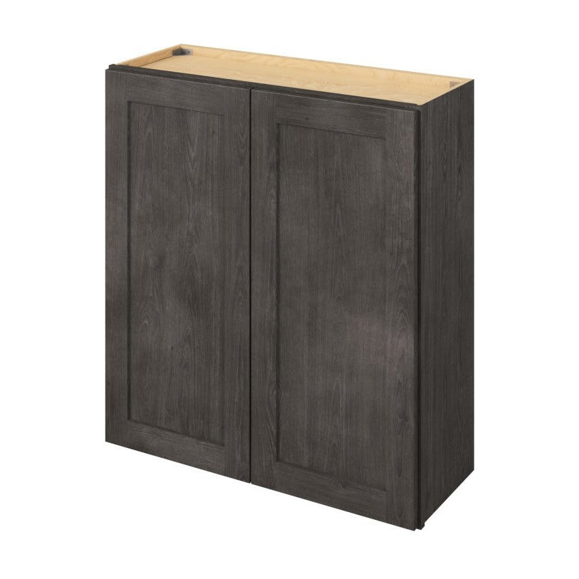 33"W x 30"H Wall Cabinet with Double Doors and Two Shelves in Catalina Slate