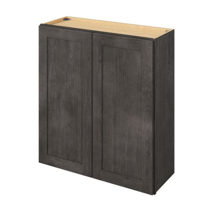 33"W x 30"H Wall Cabinet with Double Doors and Two Shelves in Catalina Slate