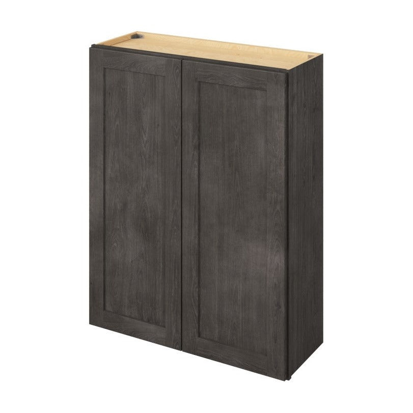 33"W x 36"H Wall Cabinet with Double Doors and Two Shelves in Catalina Slate