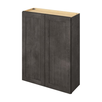 33"W x 36"H Wall Cabinet with Double Doors and Two Shelves in Catalina Slate