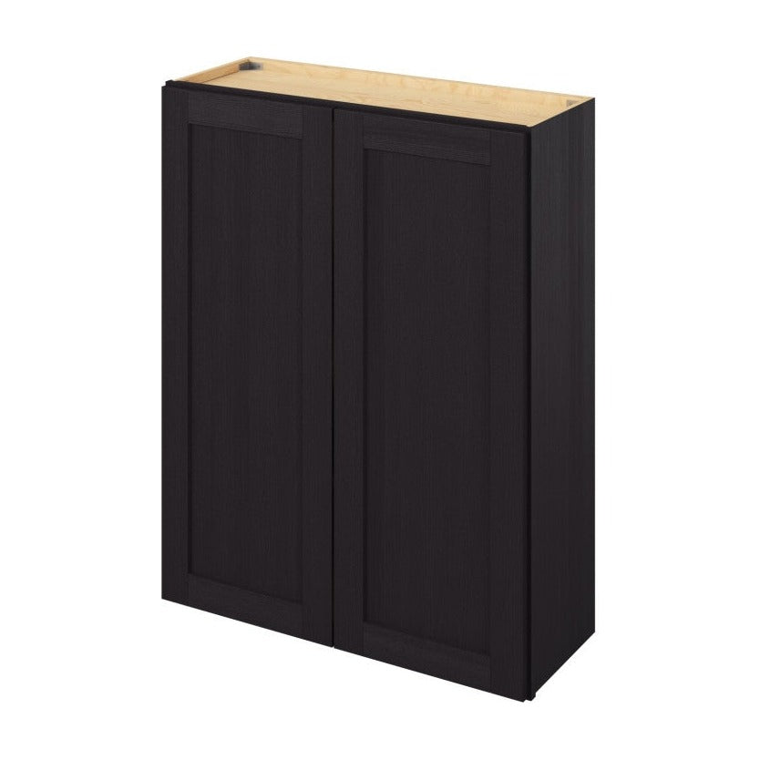 33"W x 42"H Wall Cabinet with Double Doors and Three Shelves in Catalina Espresso
