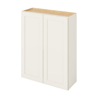 33"W x 42"H Wall Cabinet with Double Doors and Three Shelves in Catalina Shell White