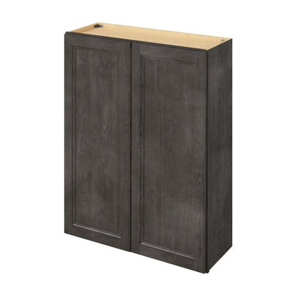 33"W x 42"H Wall Cabinet with Double Doors and Three Shelves in Maui Slate
