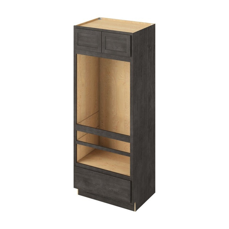33"W x 84"H Universal Double Oven Cabinet with Double Doors and One Drawer in Hatteras Slate