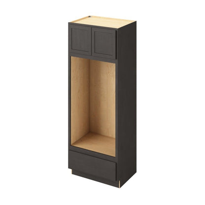 33"W x 90"H Double Oven Cabinet with Double Doors and One Drawer in Hatteras Slate