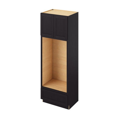 33"W x 96"H Double Oven Cabinet with Double Doors and One Drawer in Catalina Espresso