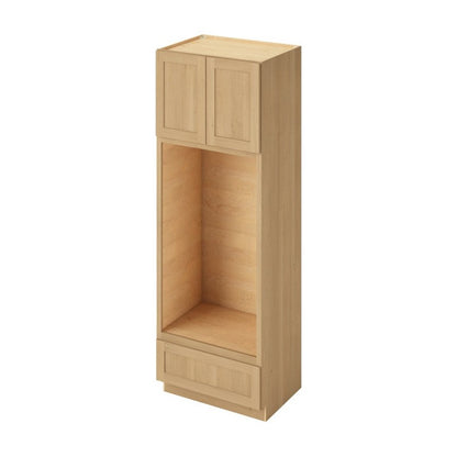33"W x 96"H Double Oven Cabinet with Double Doors and One Drawer in Catalina Sandstone