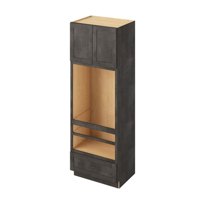 33"W x 96"H Universal Double Oven Cabinet with Double Doors and One Drawer in Catalina Slate