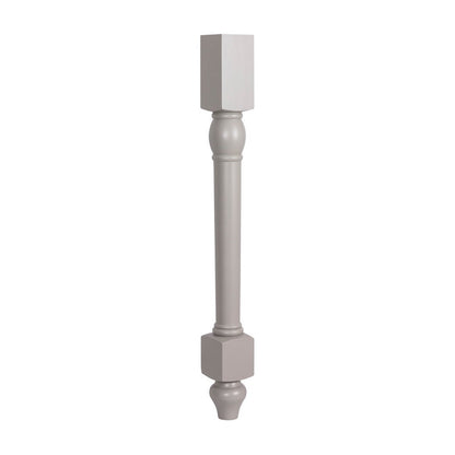 34.5"H Decorative Leg in Pebble Grey
