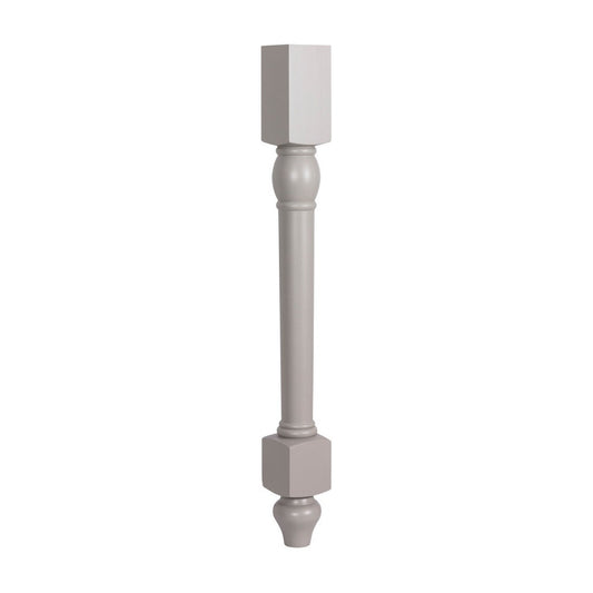 34.5"H Decorative Leg in Pebble Grey
