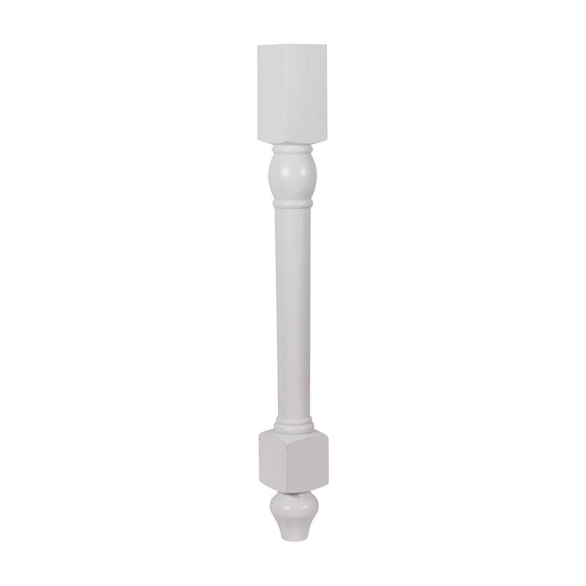 34.5"H Decorative Leg in Polar White