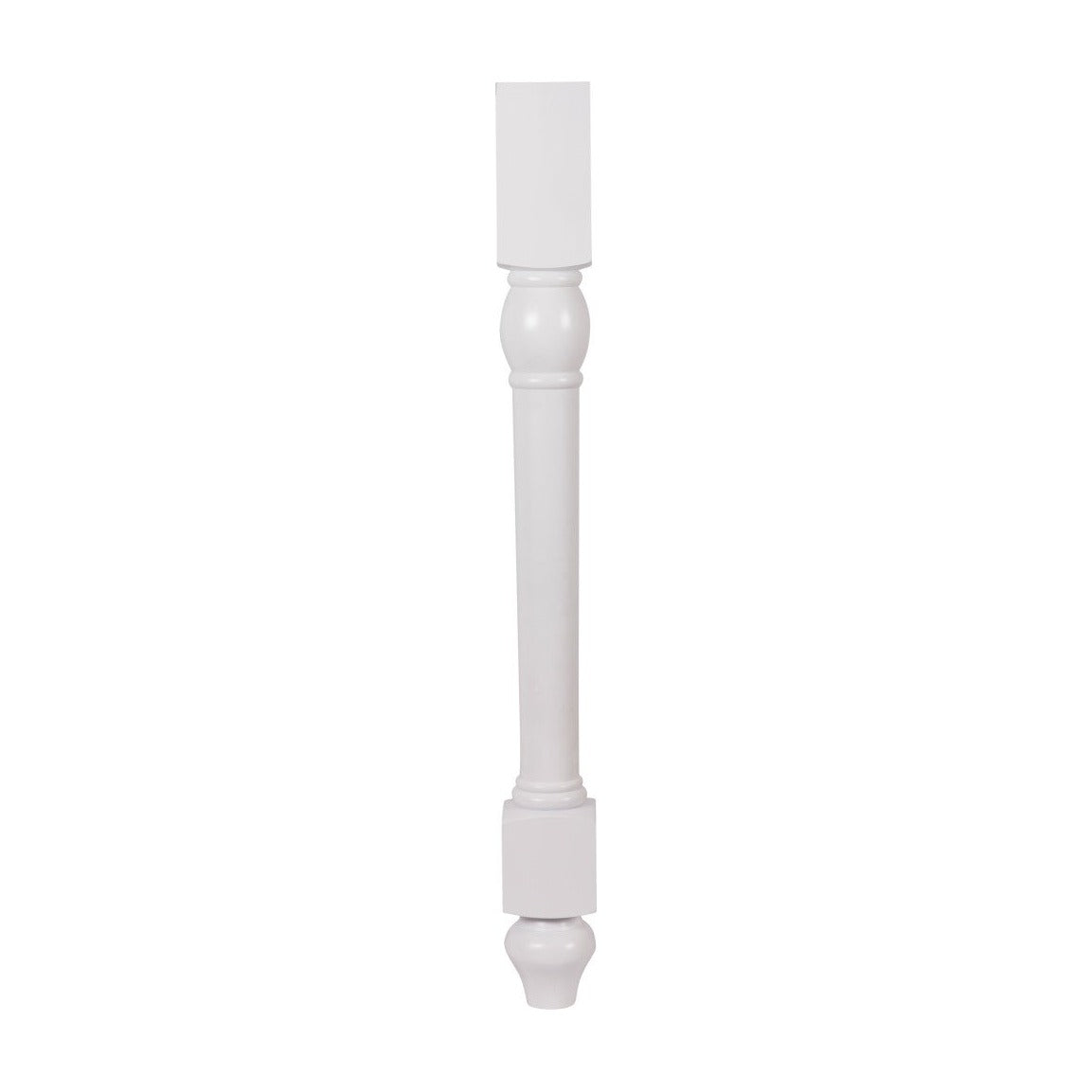 34.5"H Decorative Leg in Polar White, view 2