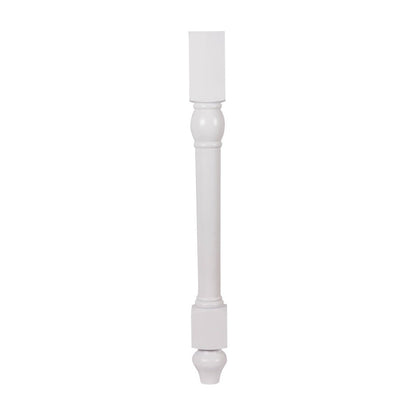 34.5"H Decorative Leg in Polar White, view 2