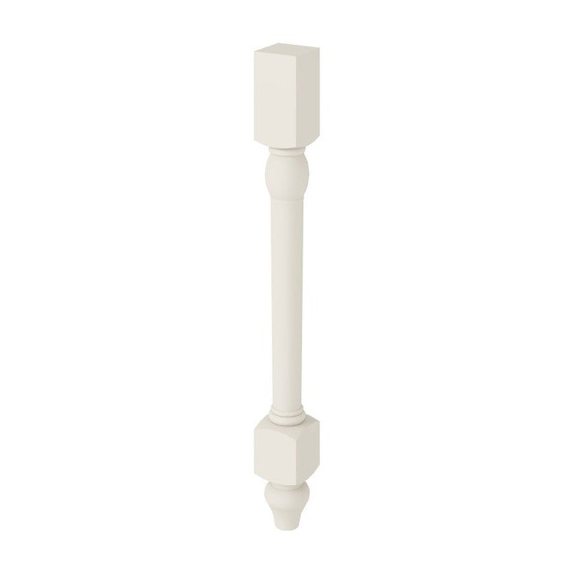 34.5"H Decorative Leg in Shell White