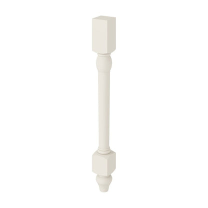 34.5"H Decorative Leg in Shell White