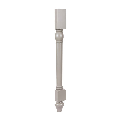 34.5"H Split Decorative Leg in Pebble Grey