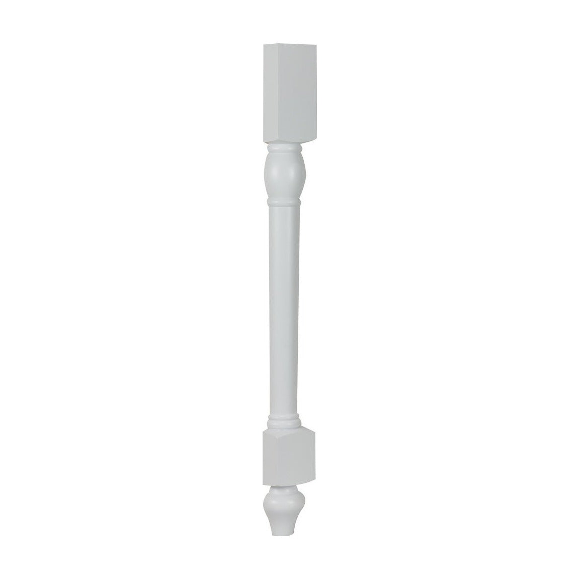 34.5"H Split Decorative Leg in Polar White