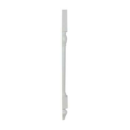 34.5"H Split Decorative Leg in Polar White, view 2