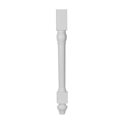 34.5"H Split Decorative Leg in Polar White, view 3