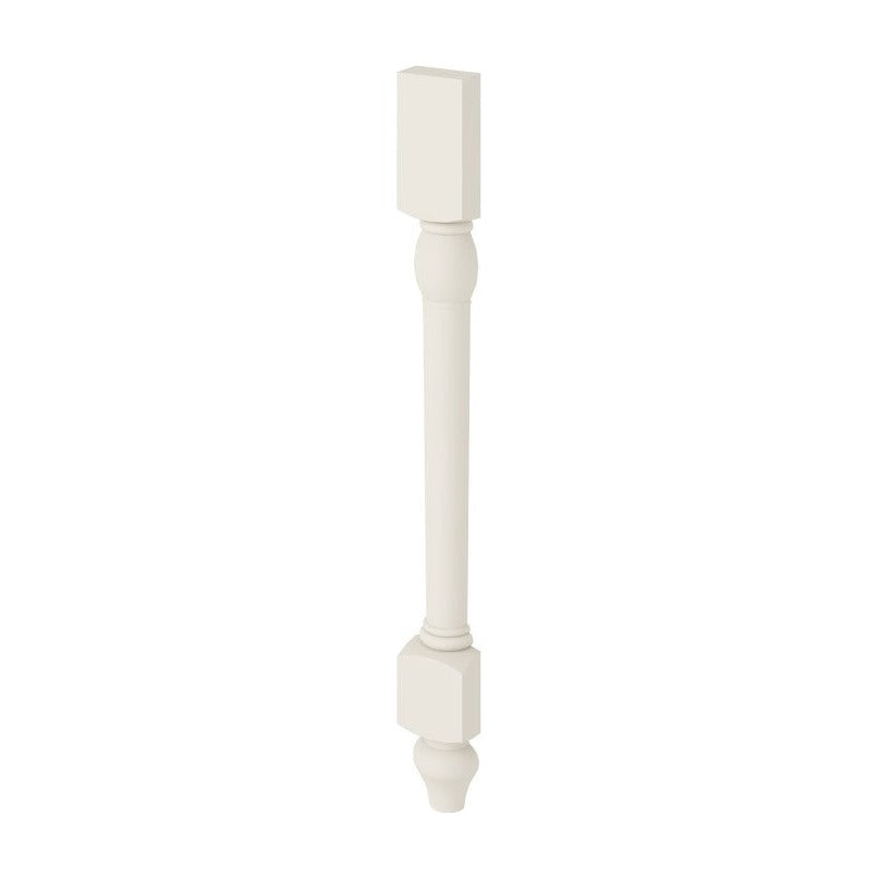 34.5"H Split Decorative Leg in Shell White