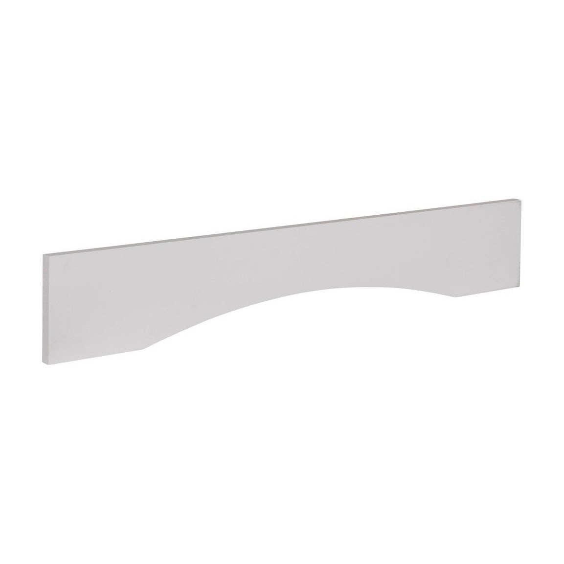 36"W Arched Valance in Polar White