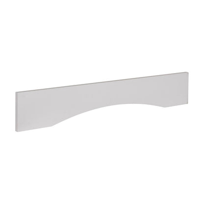 36"W Arched Valance in Polar White