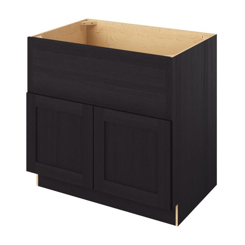 36"W Farmhouse Sink Base Cabinet with Double Doors in Catalina Espresso