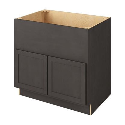 36"W Farmhouse Sink Base Cabinet with Double Doors in Hatteras Slate