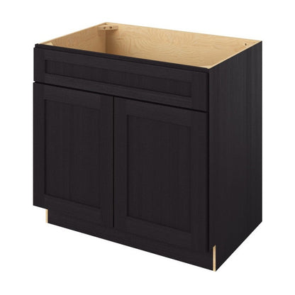 36"W Sink Base Cabinet with Double Doors in Catalina Espresso
