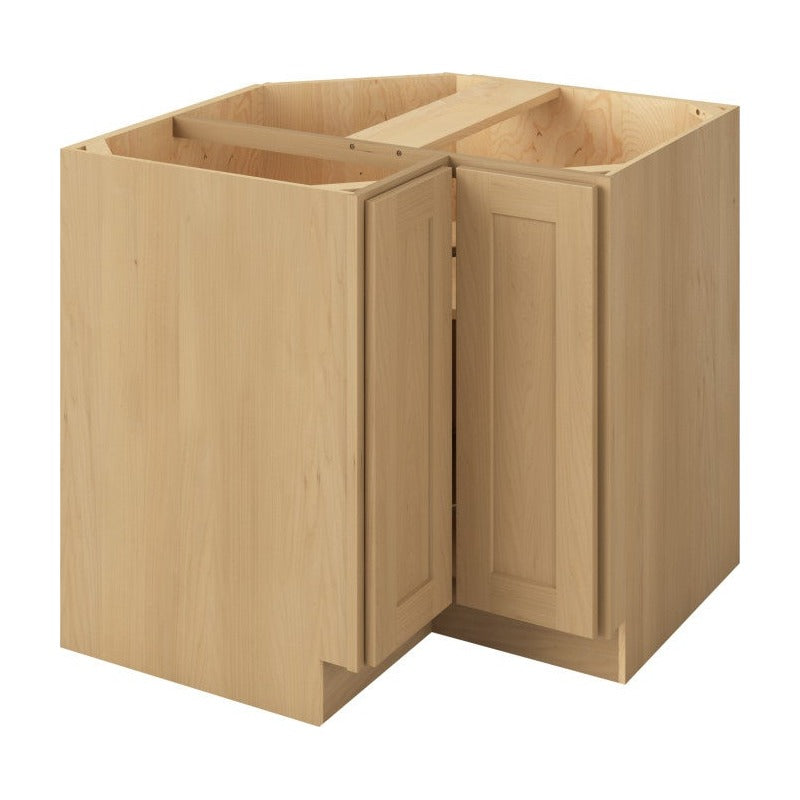 36"W Universal Corner Base Cabinet with Double Doors and One Shelf in Catalina Sandstone