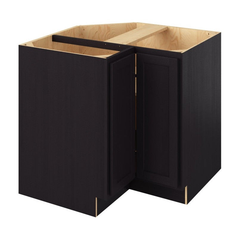 36"W Universal Corner Base Cabinet with Double Doors and One Shelf in Hatteras Espresso