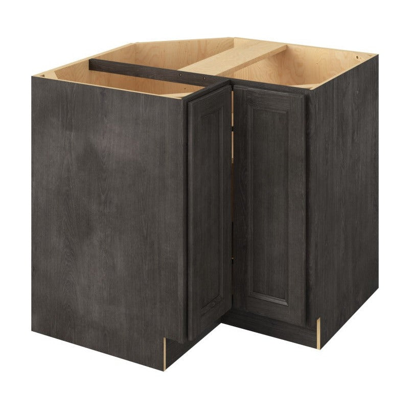 36"W Universal Corner Base Cabinet with Double Doors and One Shelf in Maui Slate